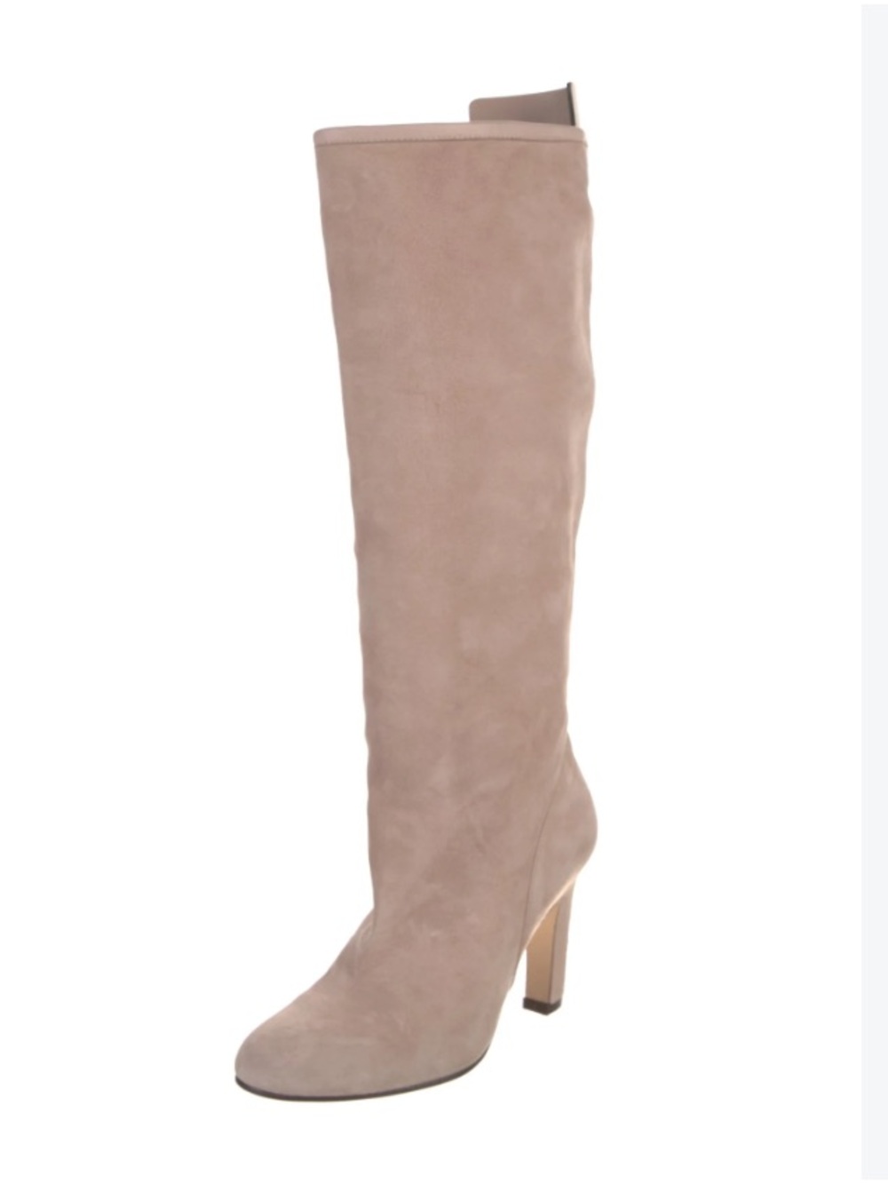 Stuart Weitzman Tall Suede Knee-High Boots in Taupe Beige